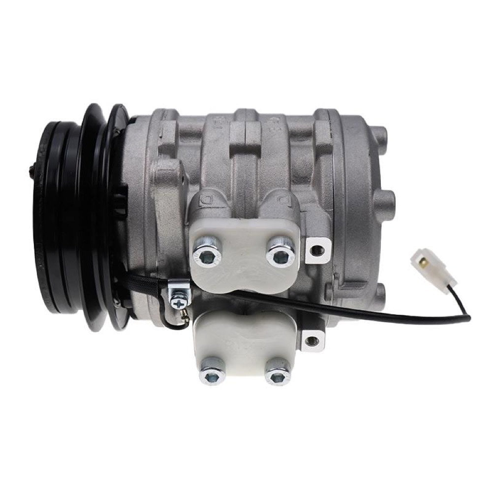 Denso 10PO8E A/C Compressor 447200-7443 for use with Kubota Tractor M4900 M5700 M6800 M8200 M9000